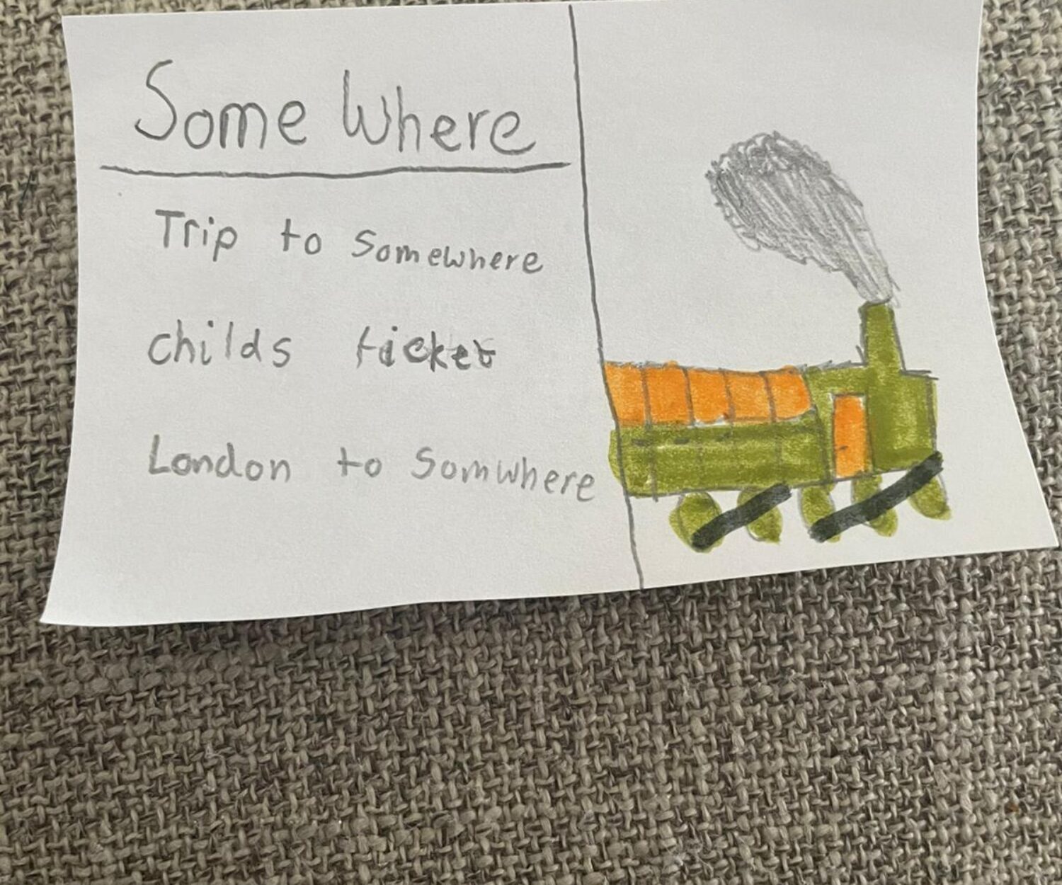 Ticket to Somewhere